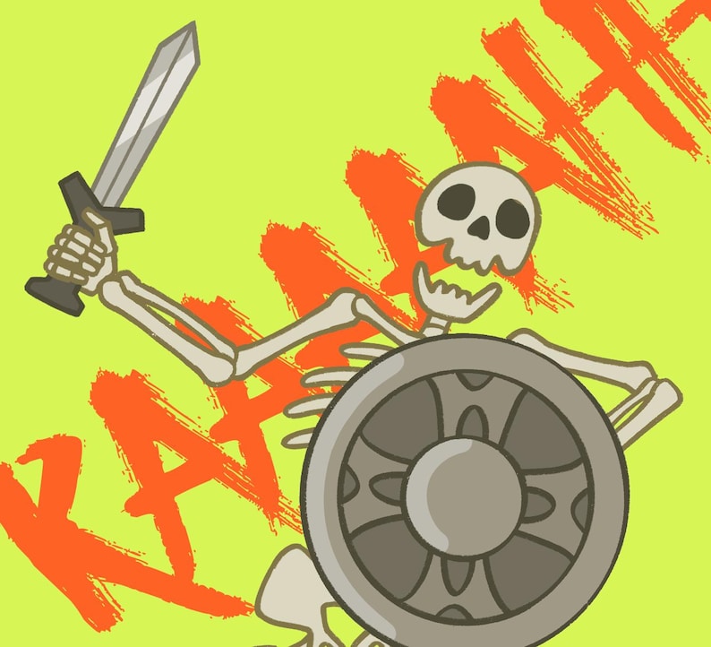 Skeleton Ha Skeleton Lenticular Sticker (PREORDER) - Etsy