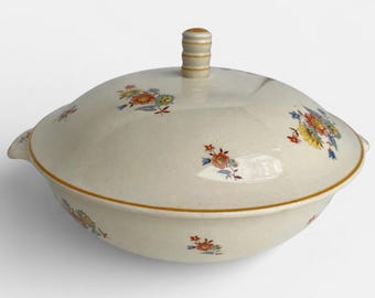 Antique Dutch Soup Tureens – Société Céramique Maastricht, Floral Earthenware Set