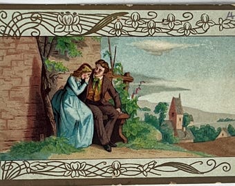 Antieke reclamekaart “Melianthe” ca. 1900 – Nederlandse medicijnreclame – chromolithografie – vintage ephemera