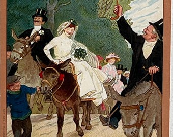 Set van 4 antieke Palmin reclamekaartjes (ca. 1910–1920) – Duitse verzamelplaten – vintage ephemera