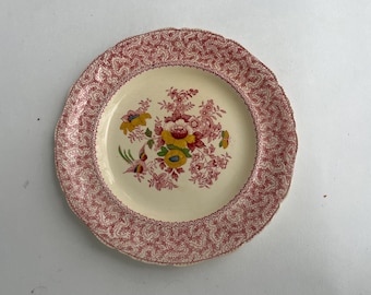 Mason's Ironstone Plate – Floral Chintz, Scalloped Edge