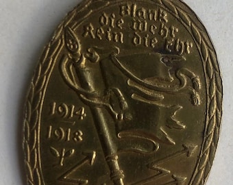 Rare German WWI Commemorative Medal 1914-1918 by Karl Hosäus for Signal Corps Veterans