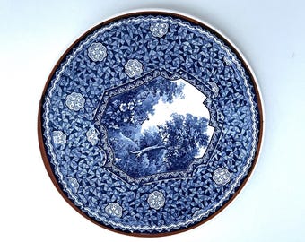 Vintage Villeroy & Boch Blue and White Decorative Plate