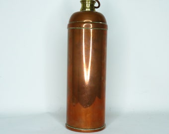 Antique Brass Hot Water Bottle 1920s hospital