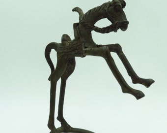 Prancing Horse Iron Statuette
