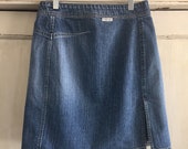 Vintage Calvin Klein Jean Skirt, Vintage 90 39 s Jean Skirt, Vintage Jean Skirt, Vintage Above the Knee Jean Skirt, Vintage Jean Skirt Size Med