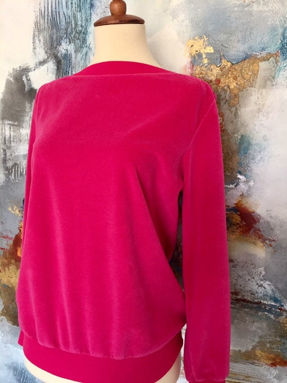 Vintage Velour Hot Pink, Vintage 80s Velour Sweats