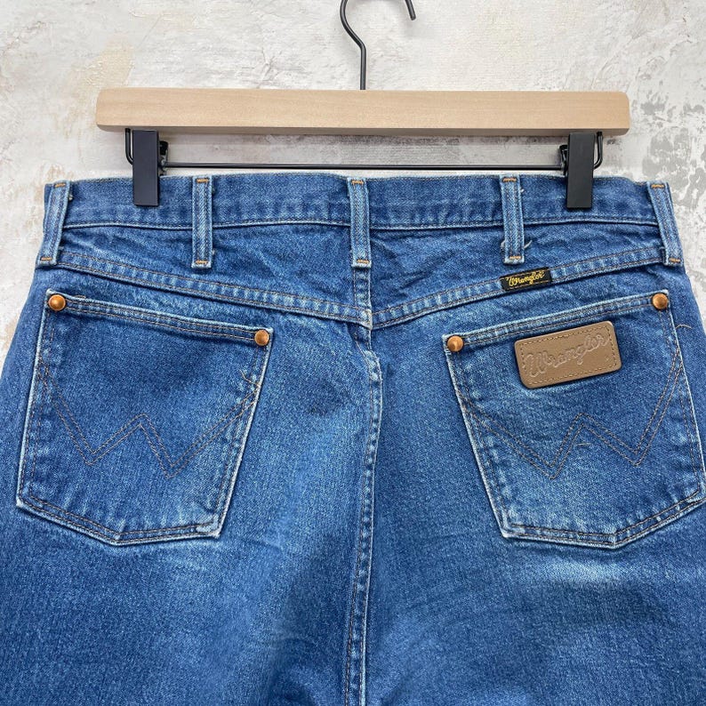 Vintage Wrangler USA Jeans Wrangler Mens 33x33.5 Jeans Mens Wrangler Vintage 33 image 7
