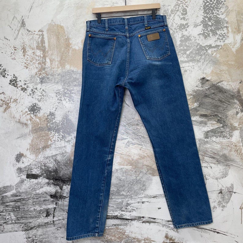 Vintage Wrangler USA Jeans Wrangler Mens 33x33.5 Jeans Mens Wrangler Vintage 33 image 6