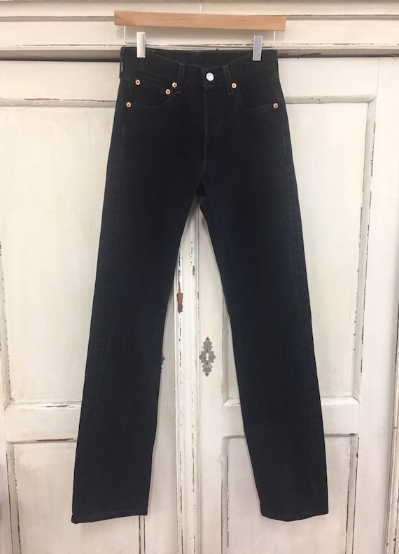 Vintage Levi 501 Jeans Black, Levi 501 Jeans 27x34