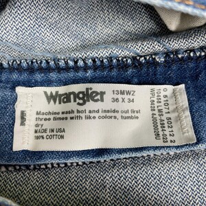 Vintage Wrangler USA Jeans Wrangler Mens 33x33.5 Jeans Mens Wrangler Vintage 33 image 9