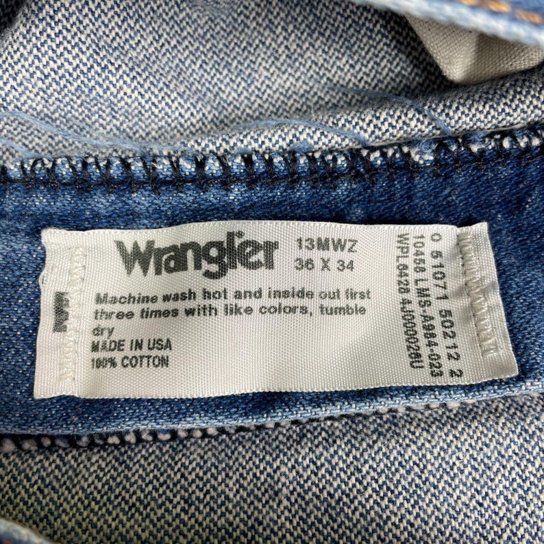 Vintage Wrangler USA Jeans Wrangler Mens 33x33.5 Jeans Mens Wrangler Vintage 33 image 9