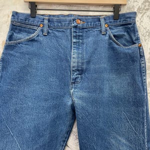 Vintage Wrangler USA Jeans Wrangler Mens 33x33.5 Jeans Mens Wrangler Vintage 33 image 2