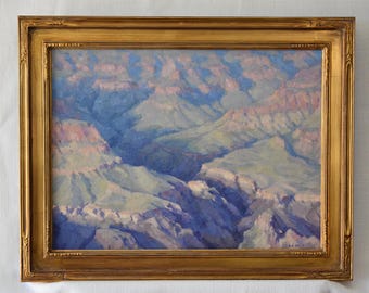 Original Oil Painting "Shadows and Trinity" Grand Canyon by Scott Brems 15x19 Oil Painting OOAK Southwest Artist Landscape Oil Painting USA