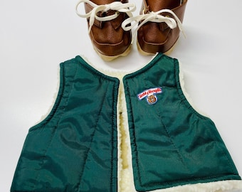 Teddy Ruxpin Bear Adventure Hiking Vest Boots Vintage Teddy Ruxpin VTG Doll Bear
