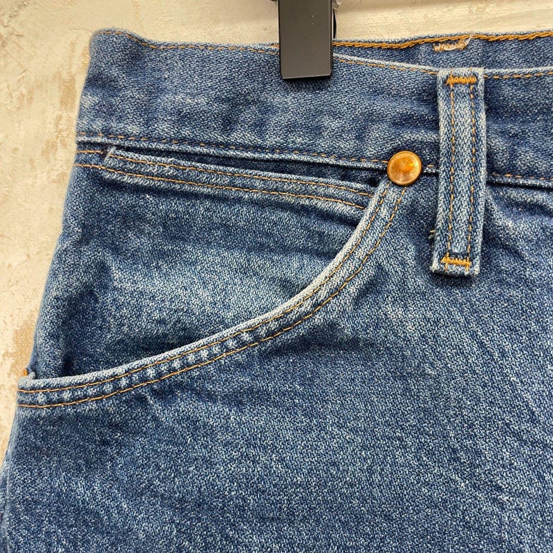 Vintage Wrangler USA Jeans Wrangler Mens 33x33.5 Jeans Mens Wrangler Vintage 33 image 4
