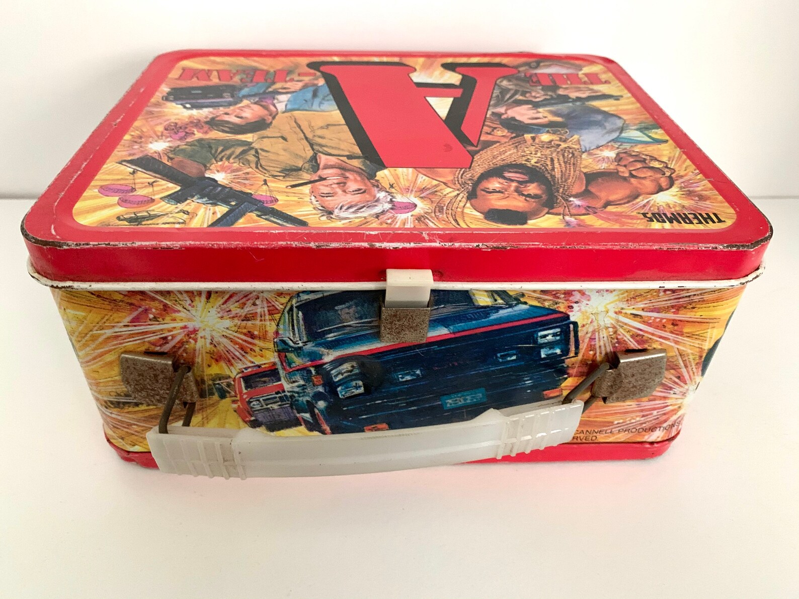Vintage 1983 THE ATEAM Metal Lunch Box And Thermos Etsy