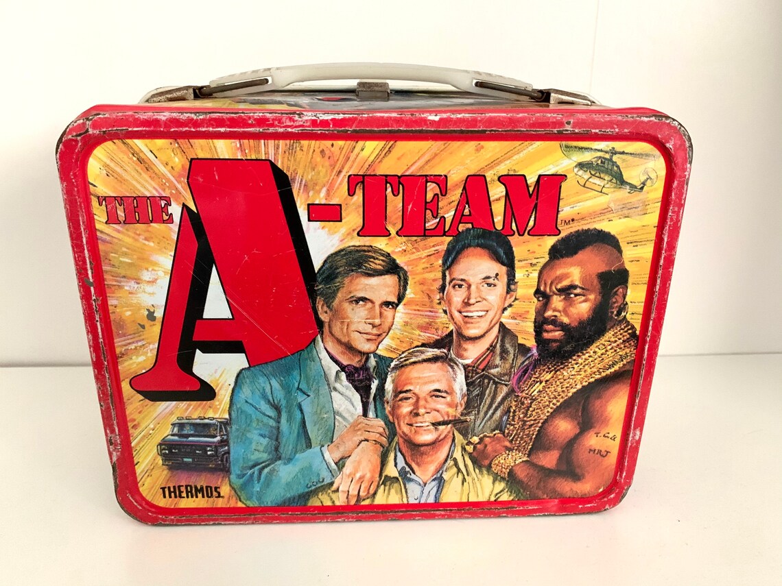 Vintage 1983 THE ATEAM Metal Lunch Box and Thermos Etsy