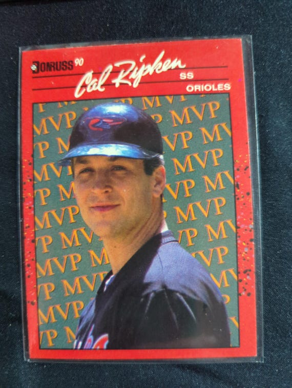Cal Ripken Jr. 1990 Donruss MVP Baseball Card - Orioles - No Dot
