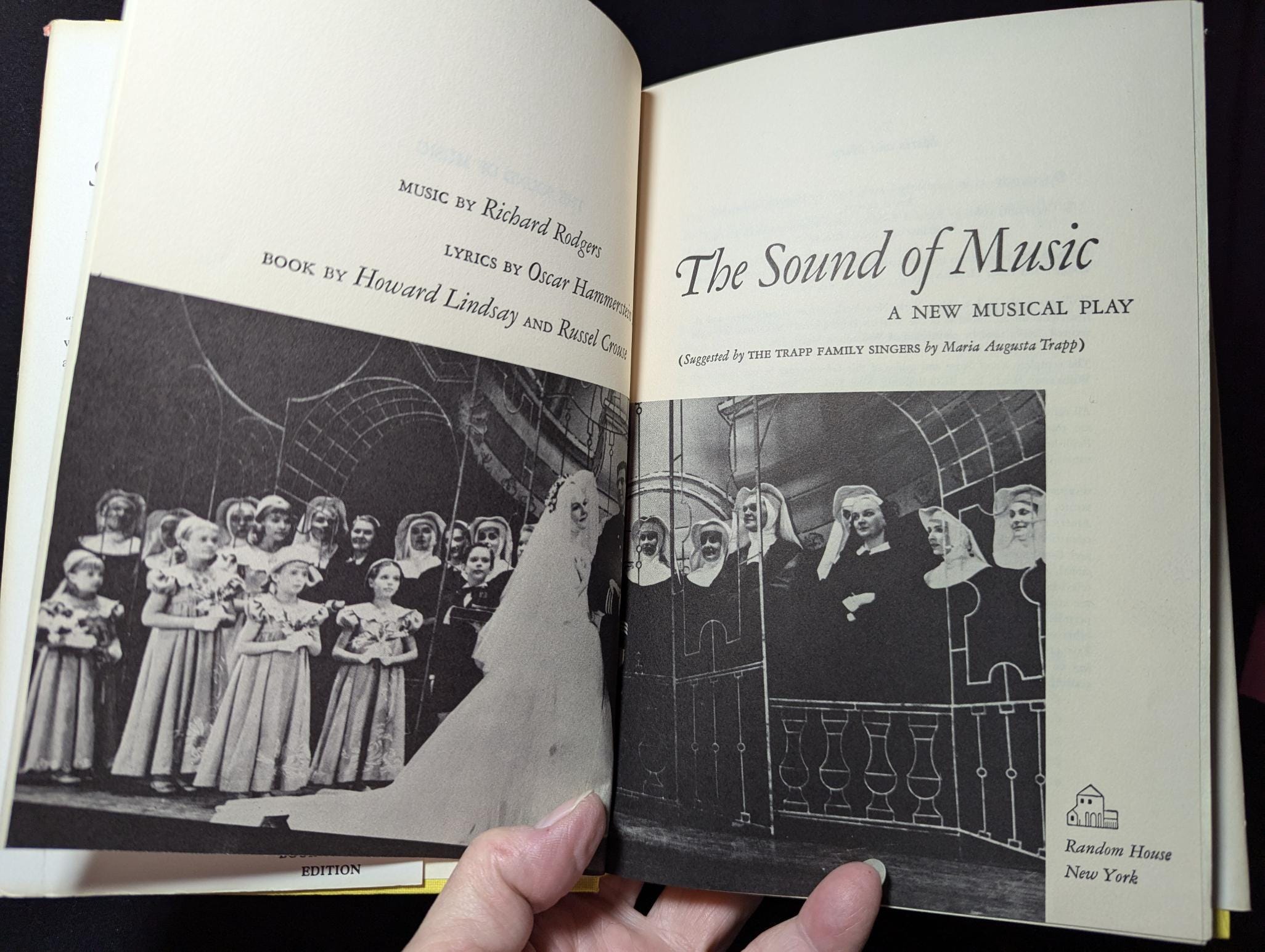 The Sound of Music Hardcover: 1960 First Edition, Random House - Etsy