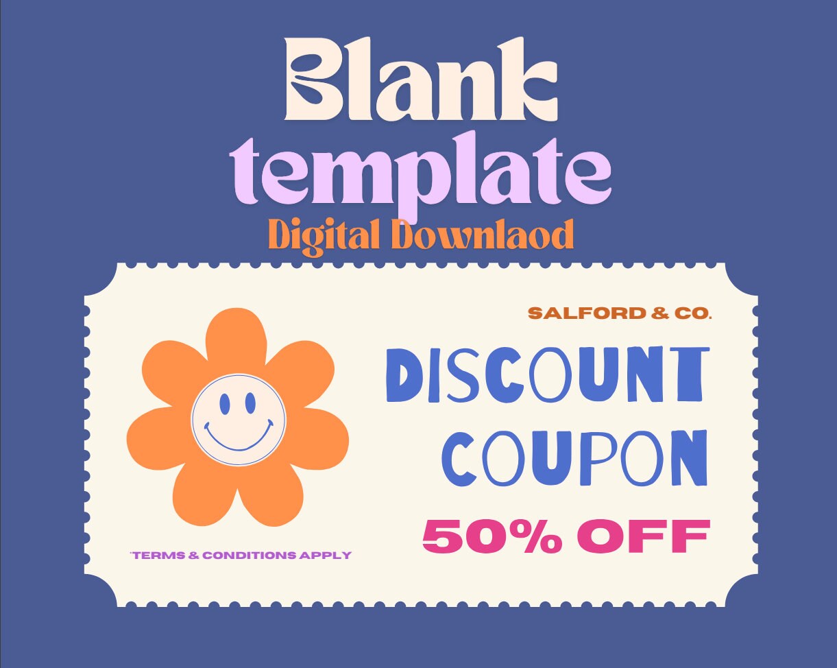 PDF Download Coupon or Ticker Voucher for Kids Colorful