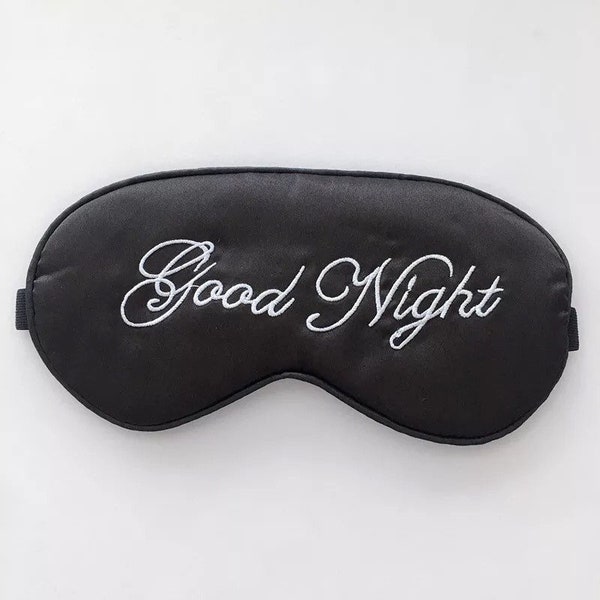 Sleep Eye Cover Mask Padded Shade Covers Good Night Travel Relax Spa Massage Blindfold Silk Satin Vacation Flight Mask