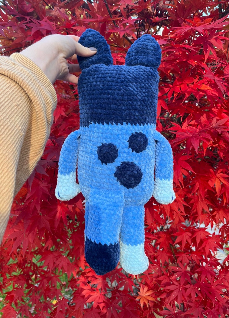 Bluey Crochet Pattern Blue Heeler Dog Amigurumi Pattern Handmade Kids