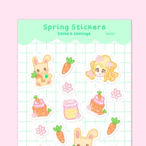 Frühling Stickers Sticker Sheet SS-001