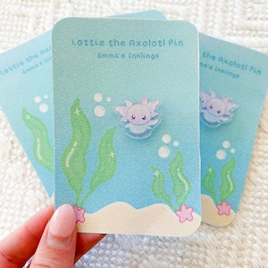 Lottie the Axolotl Pin