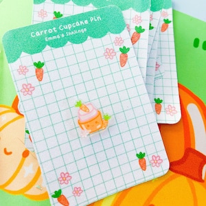 Carrot Cupcake Pin