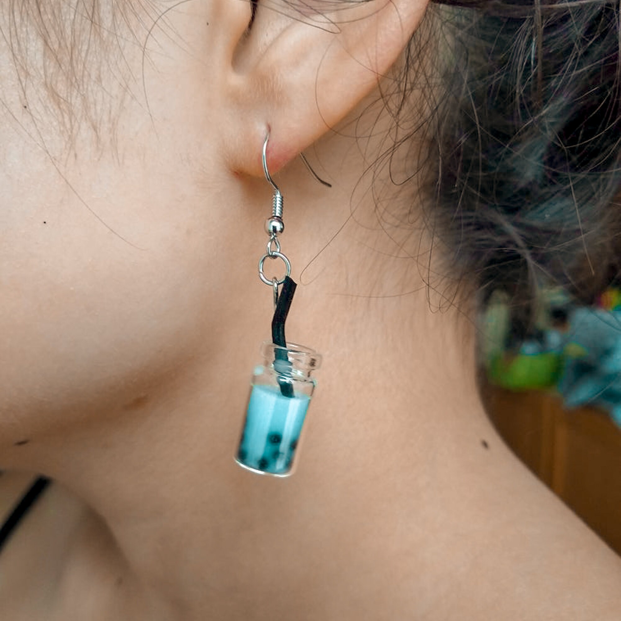 Handmade Bubble Tea Earrings Boba Tea Earrings Boba Jewelry Etsy