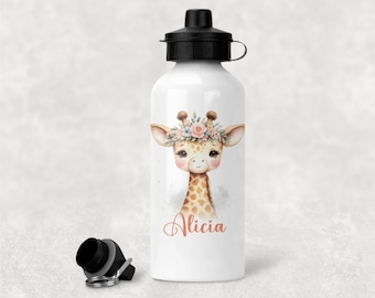 GOURDE 600 ml personnalisée "girafe"