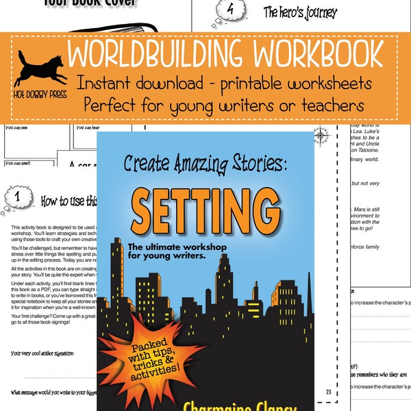 Setting Workbook for Young Writers | Teacher resource for creative writing | Homeschool printable | Print or use in Goodnotes