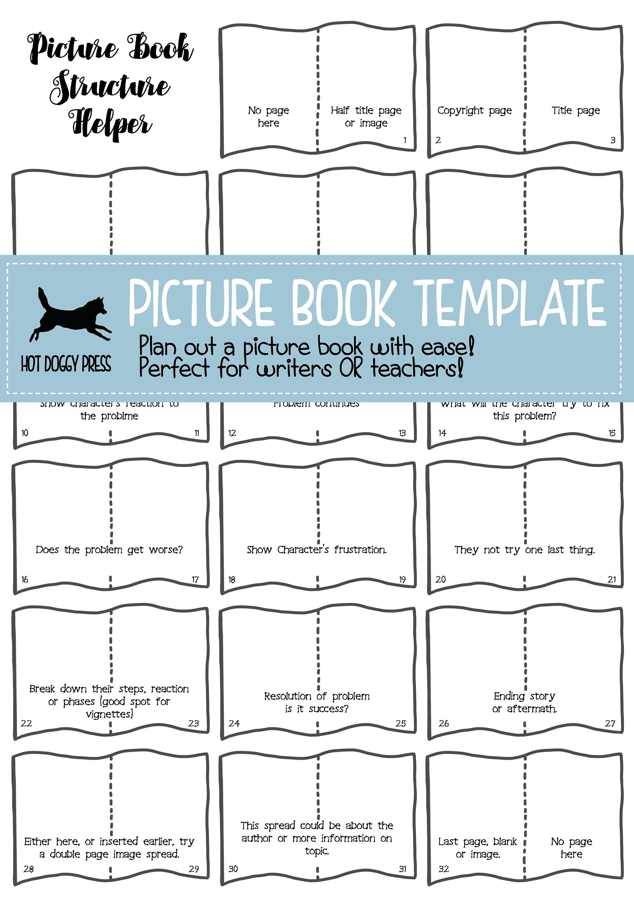 Picture Book Template For Writers Create Your Own Etsy picture-book-template-for-writers-create-your-own-etsy