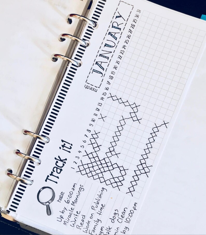 habit tracker printable atomic habits goal setting 30 etsy