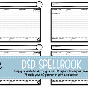 DnD Spellbook |  Dungeons and Dragons Spells  |  Wizard Spell Book