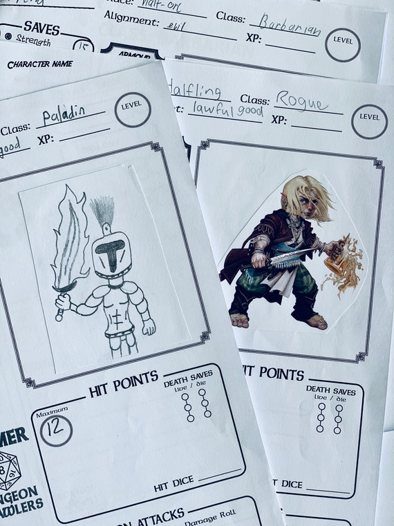 ENHANCE Set di Schede dei Personaggi in Acrilico da Tavolo - Fogli Riutilizzabili per Tutte Le Classi DND 5e, Include 3 Schede, Pennarelli Cancellabili a Secco e Accessori per Dungeons & Dragon