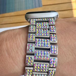 Rhinestone Apple Watch Band 38mm 40mm 41mm Sparkly Watch Band  Gift for Her   Birthday Present Crystal Bling Band Series 8 7 6 SE Glam
