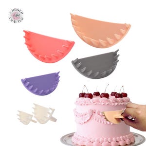 Cake Decorating Piping Guide Tool Set: 3D Printed Swag Guides