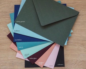 Hochwertige Briefumschläge DIN C6 | verschiedene Farben