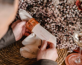 Place cards with bow | Rusty Salt & Sea