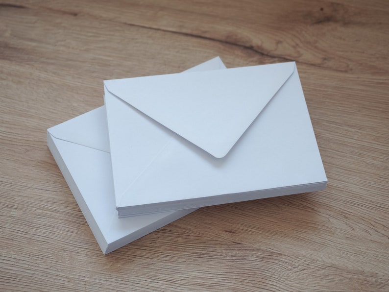 High-quality envelopes DIN C6 Natural colors taupe, light gray, white, ivory, natural structure, transparent image 9