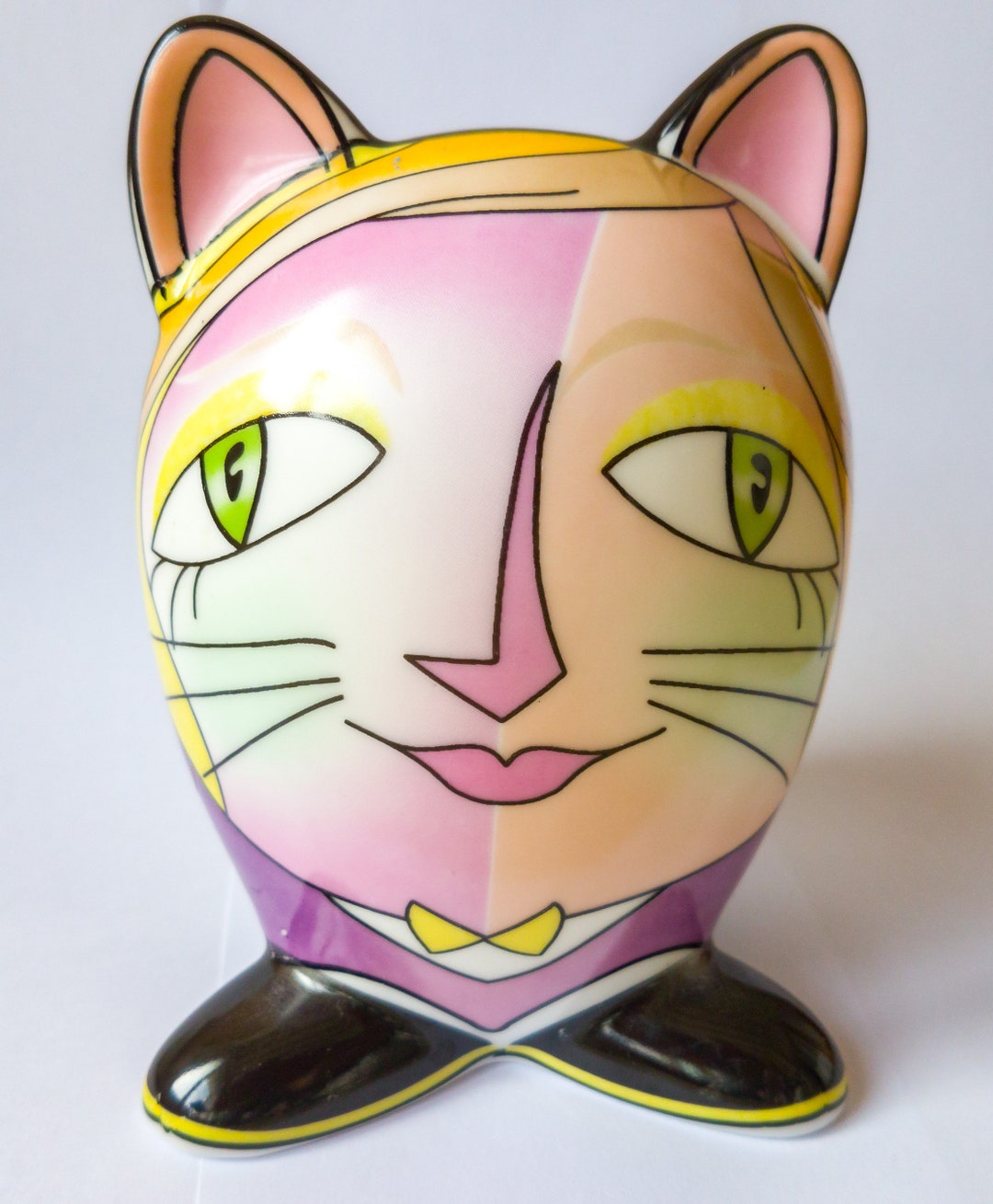 Money Bank Ceramic Cat , Money Box , Décor ,gift for Cat Lover Etsy