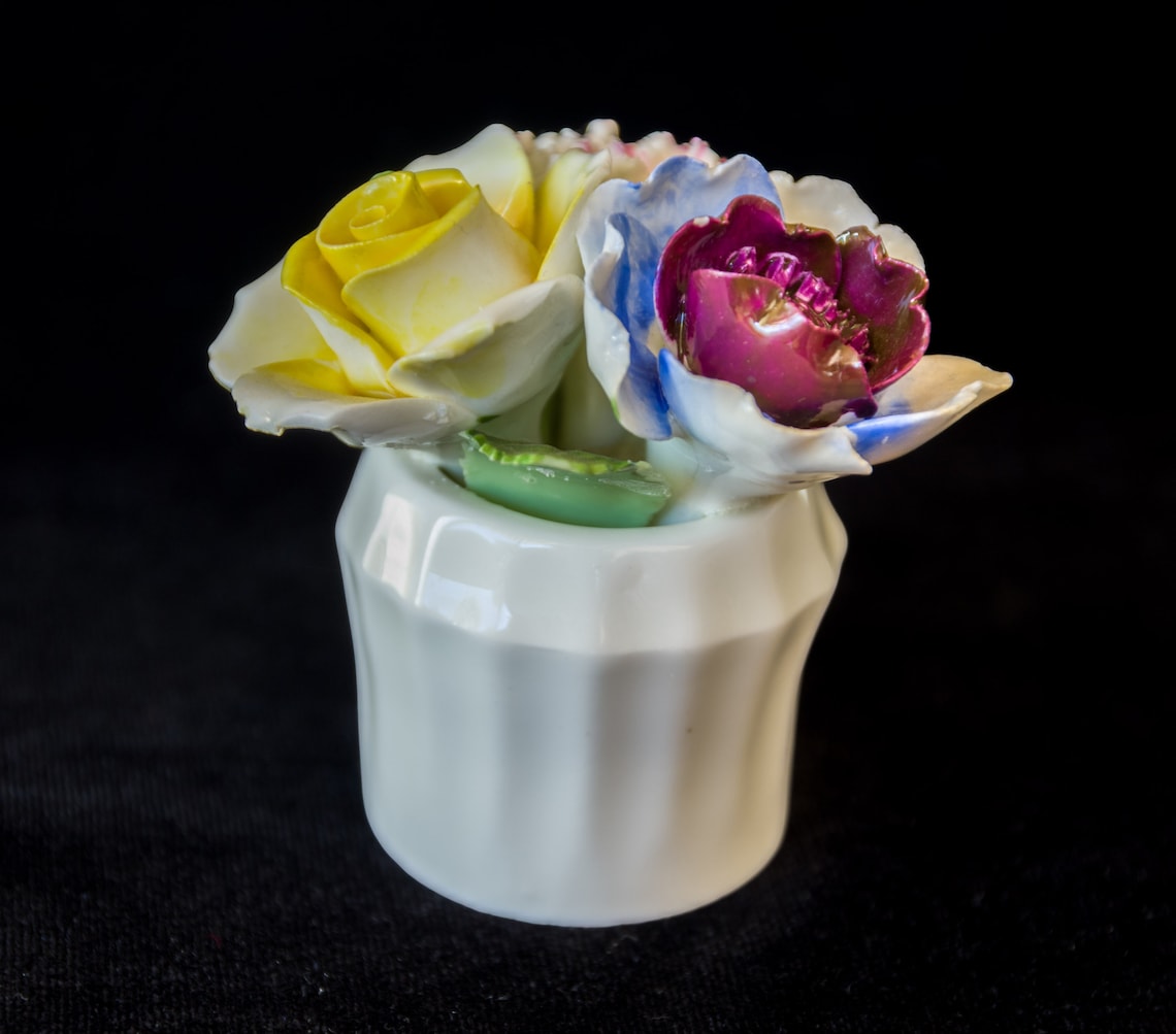 Vintage Small Royal Adderley Bone China Floral Arrangement Made in