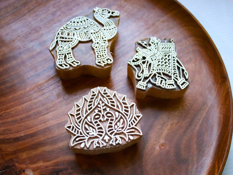 DIY Indian Rajasthani Wooden Block Stamps Wood Blocks for Etsy