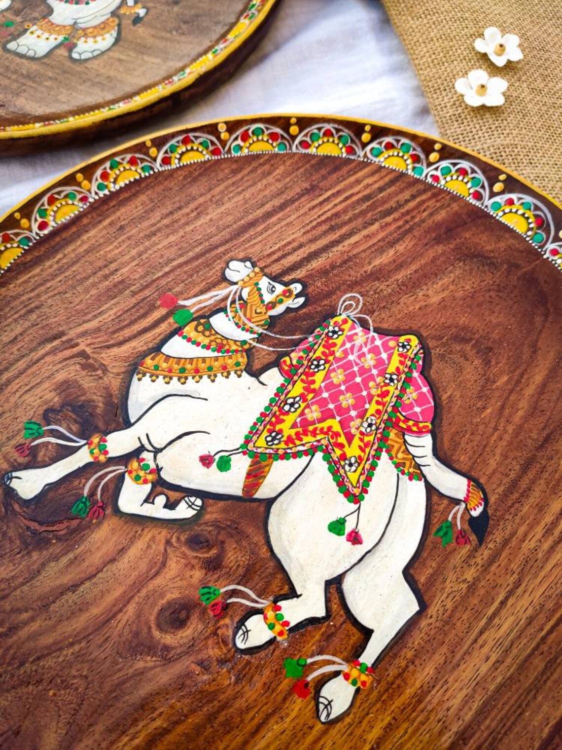 Jaipur Rajasthani Handpainted Wall Decor Rajasthani Artisanat Etsy