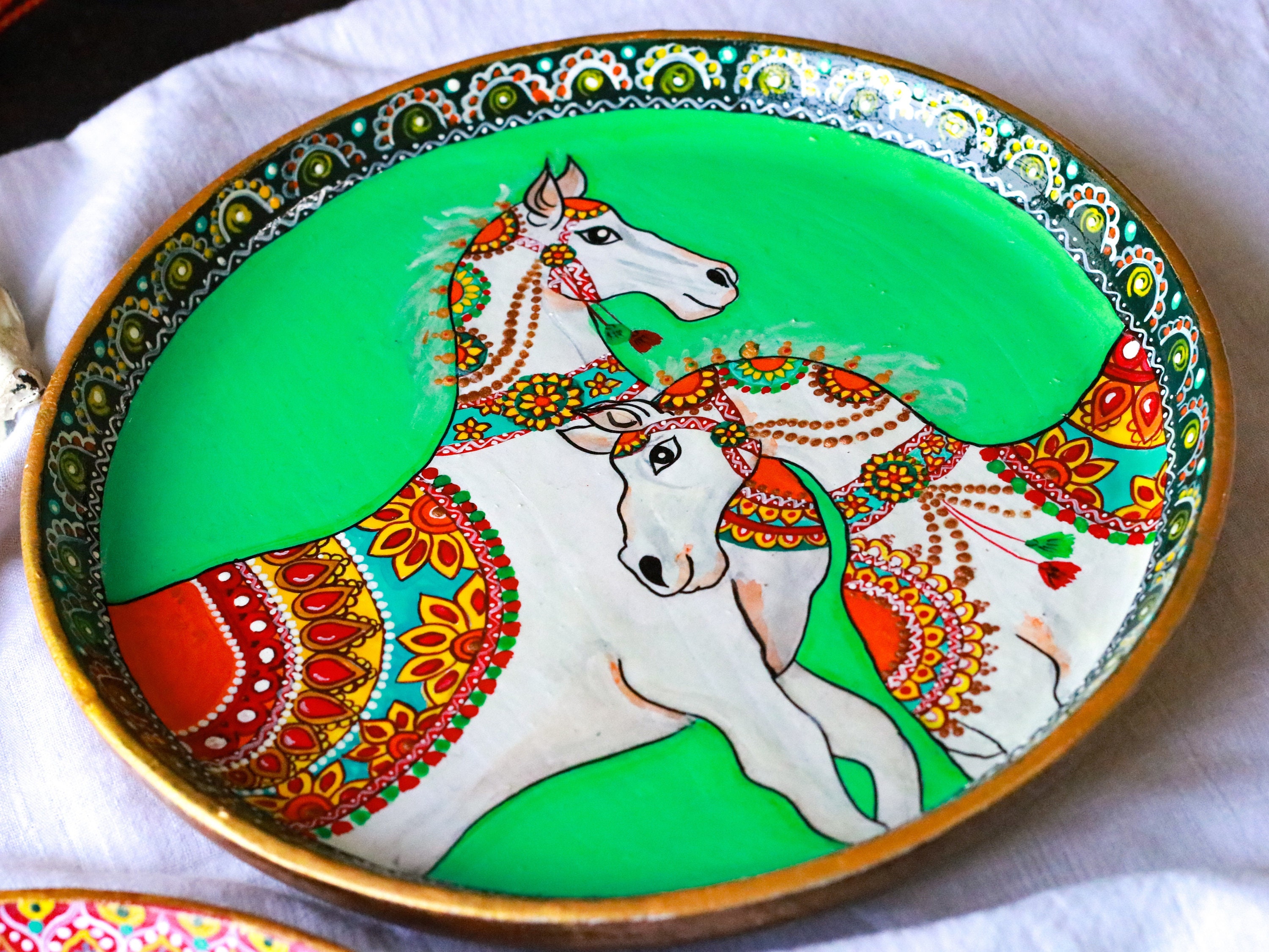 Jaipur Rajasthani Handpainted Wall Decor Rajasthani Etsy