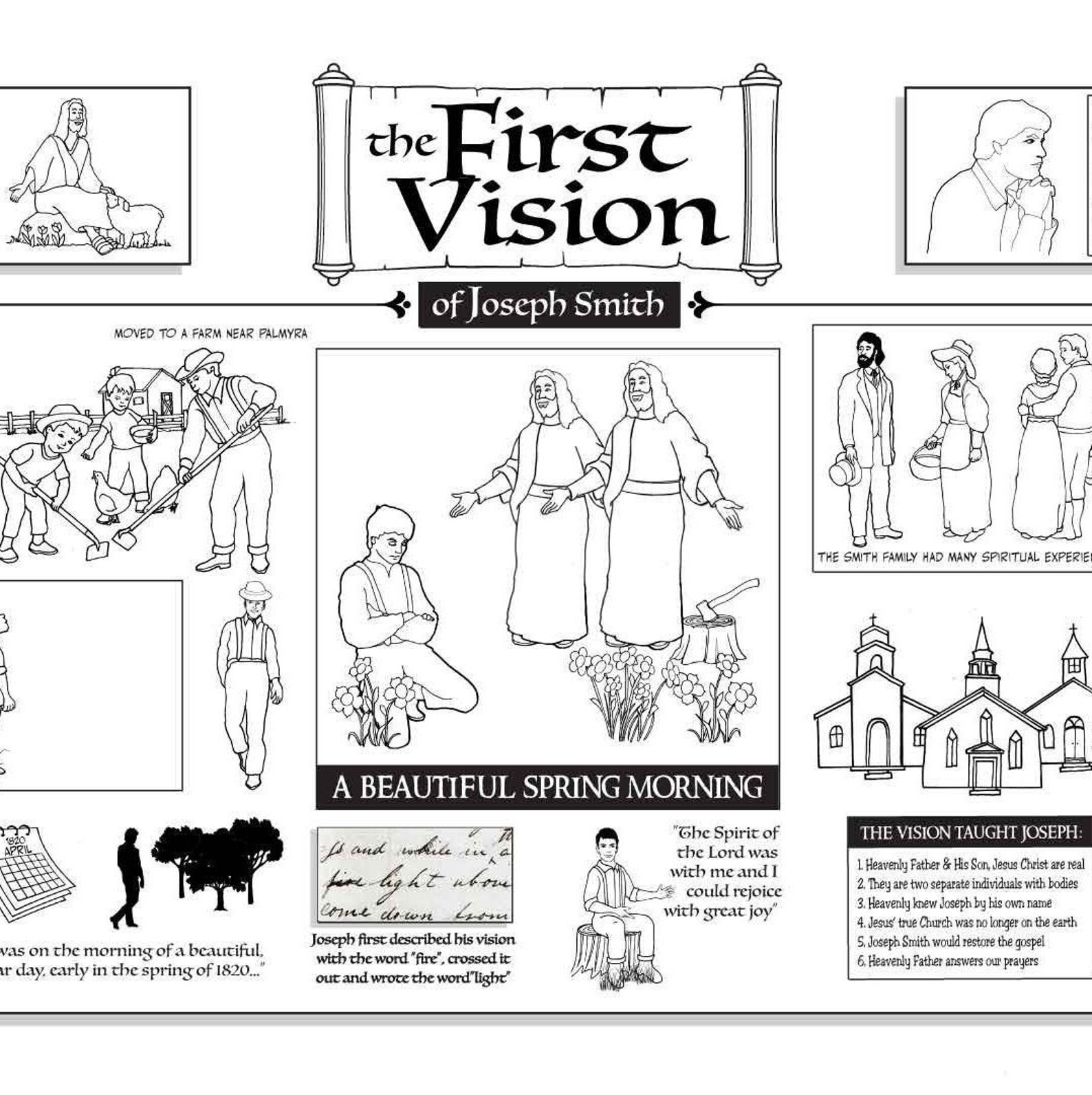 Joseph Smith And The First Vision Primary Coloring Pa - vrogue.co