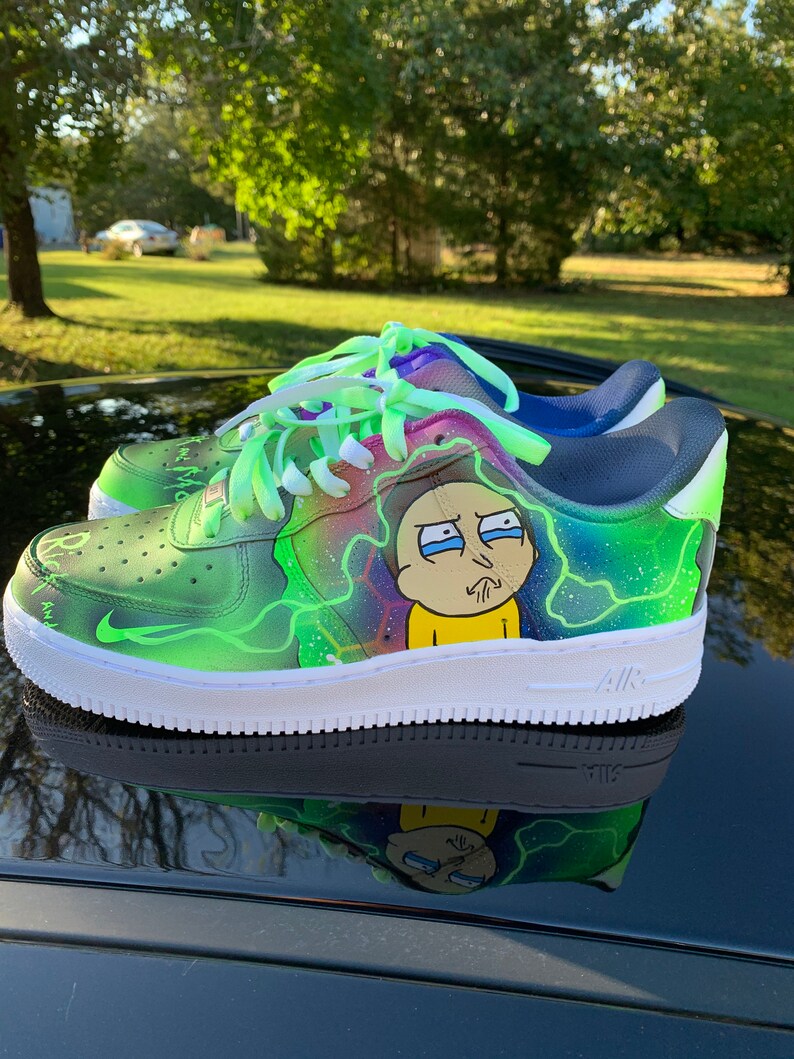 rick and morty air force 1's