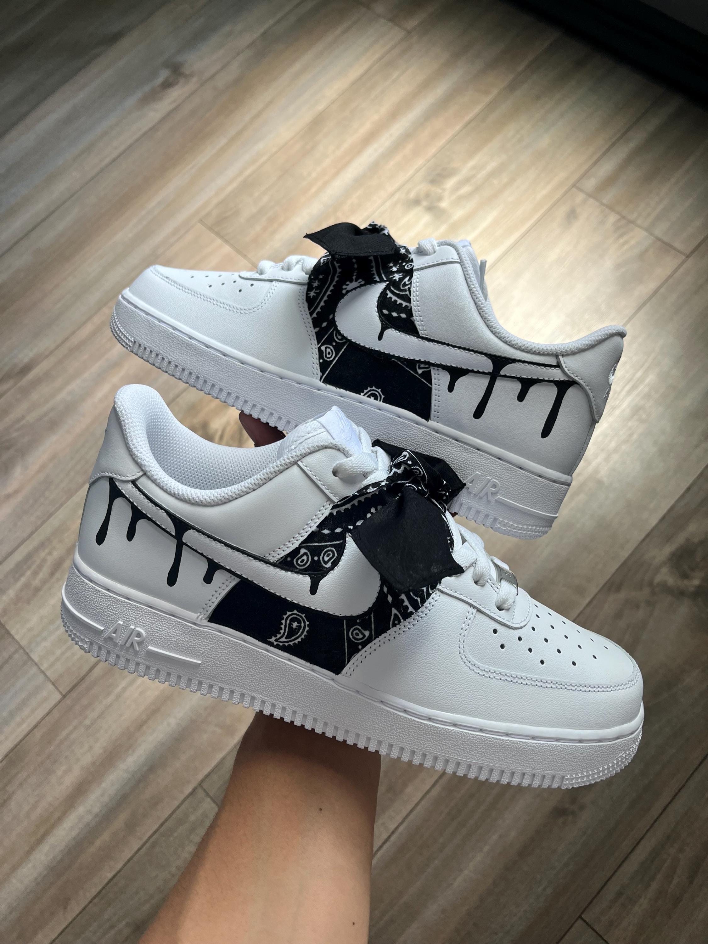 Blue Bandana Air Force 1 Etsy Canada